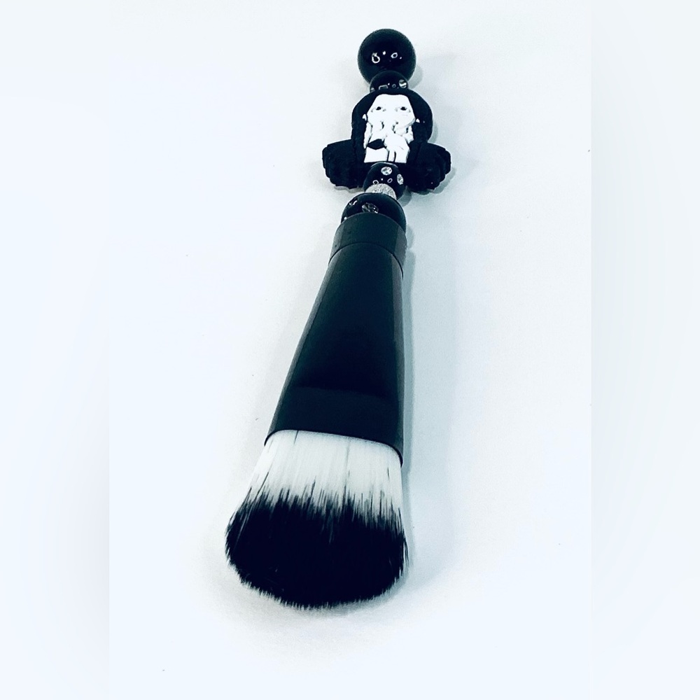 Wednesday Black and White Makeup Brush